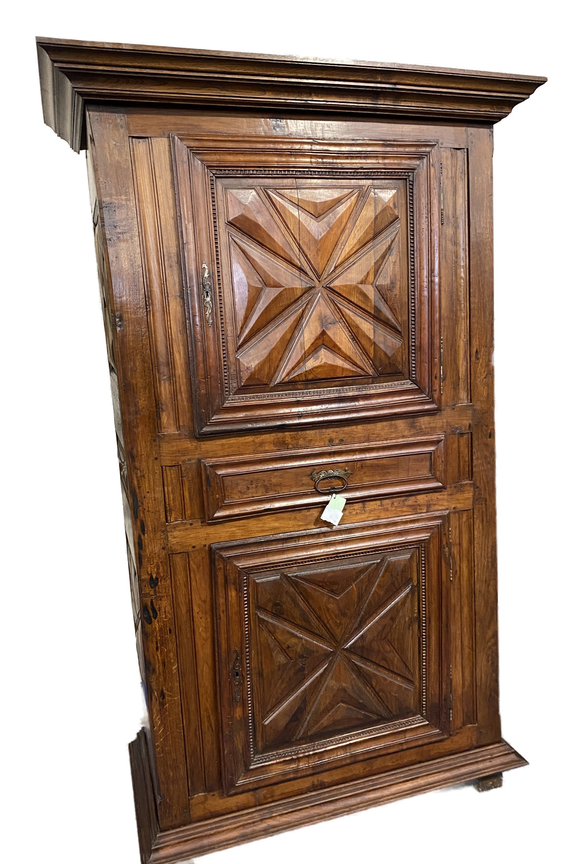 Armoire Louis XIII — 17th-Century Solid Oak, Pointes de Diamant — photo 2