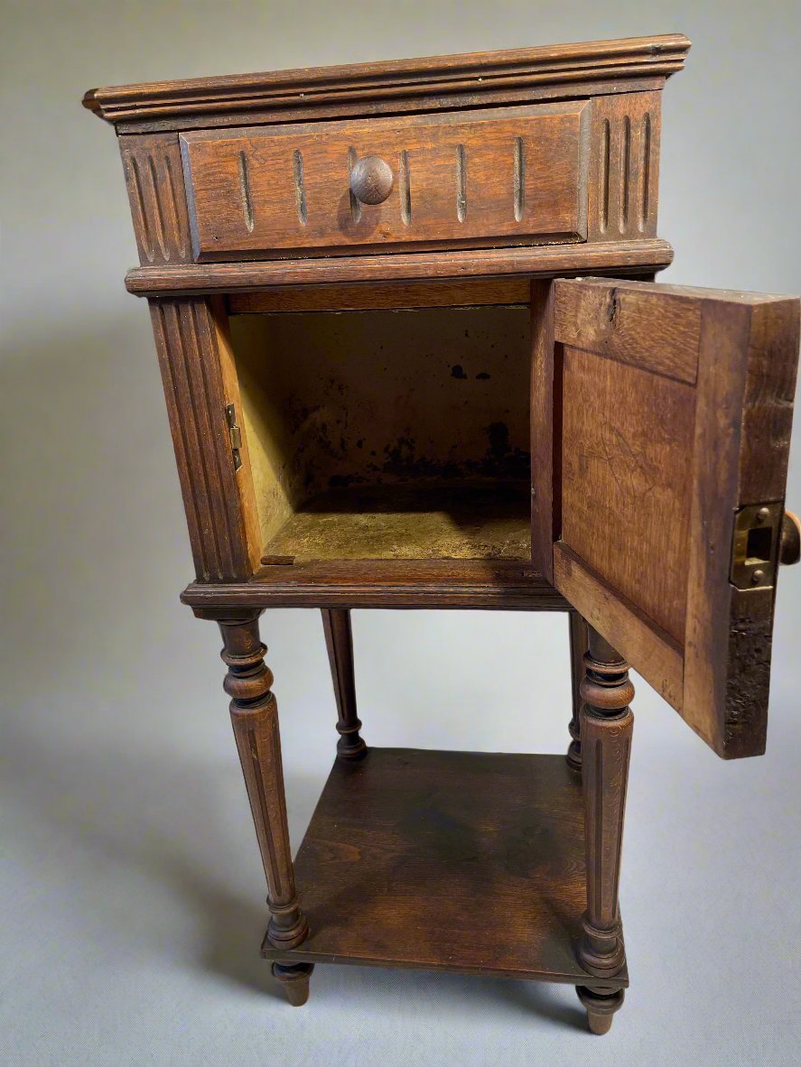 Antique French Marble-Top Cabinet – Late 19th Century, Provincial Style — photo 10