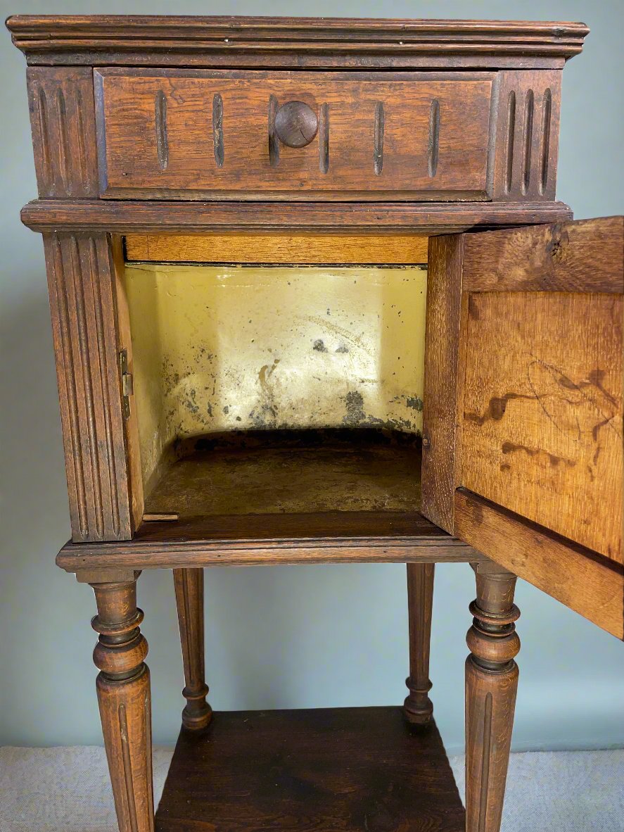 Antique French Marble-Top Cabinet – Late 19th Century, Provincial Style — photo 6