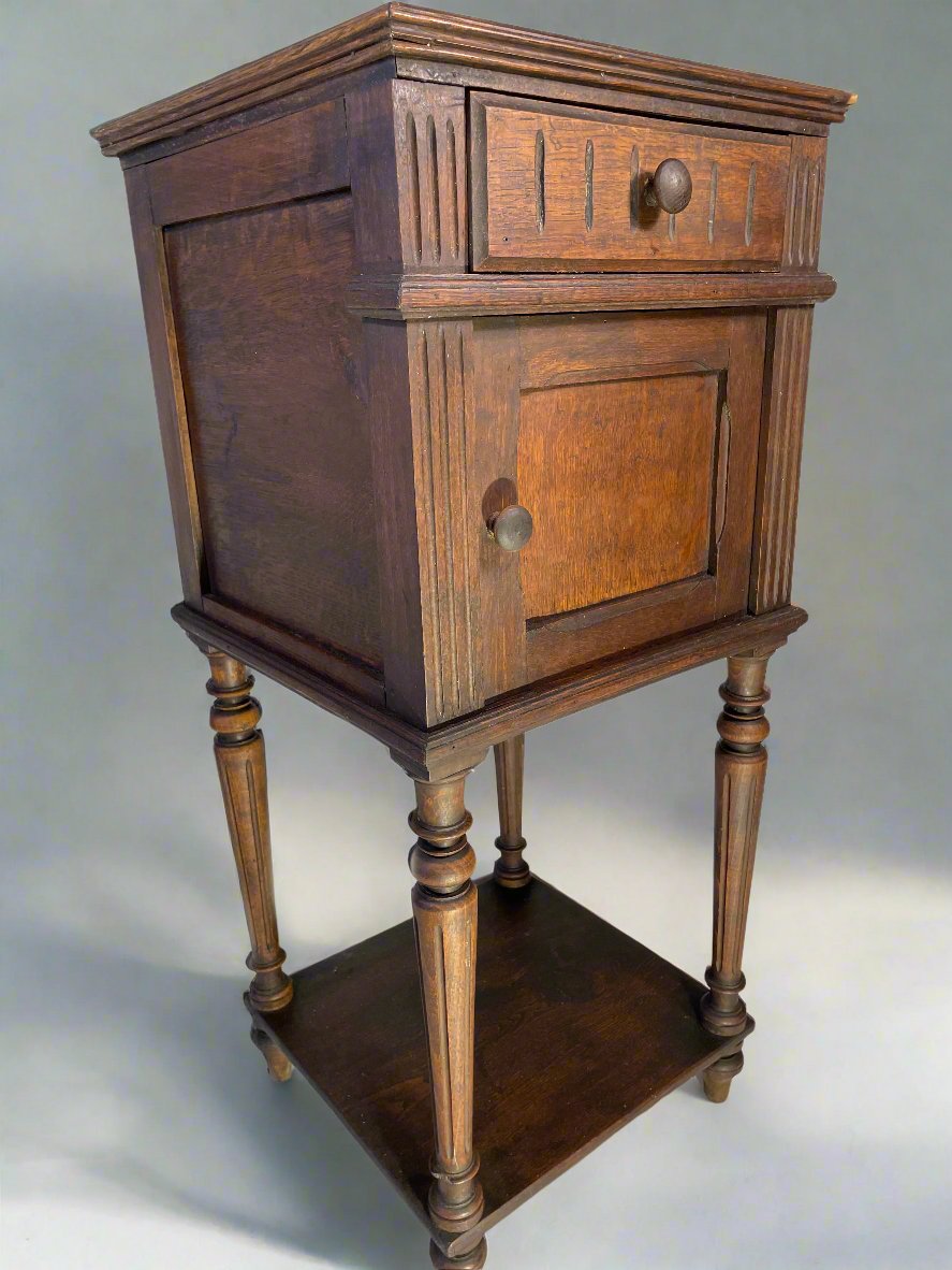 Antique French Marble-Top Cabinet – Late 19th Century, Provincial Style — photo 11