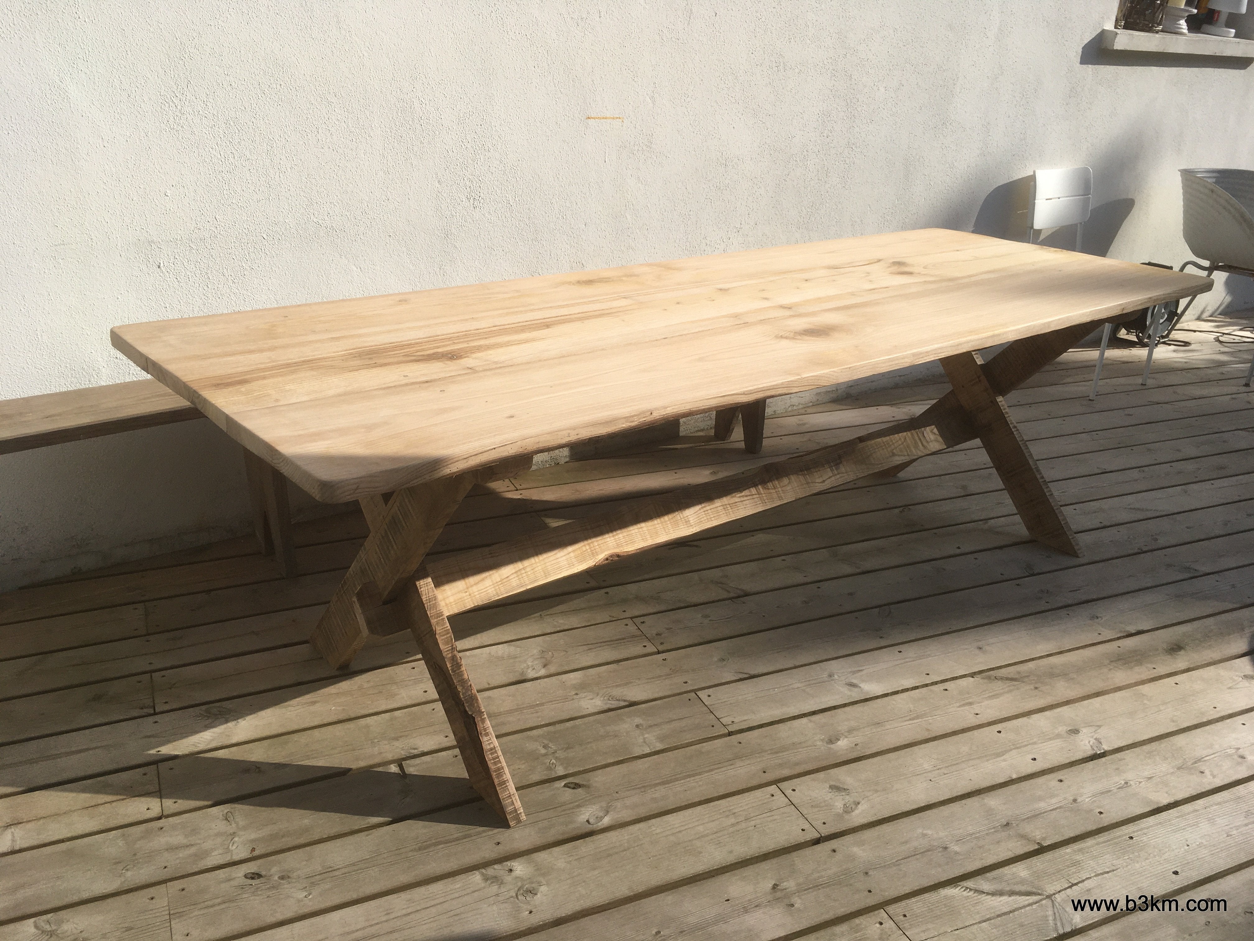 Handcrafted Farmhouse Table by Studio B3KM – Made to Order, Any Size — photo 6