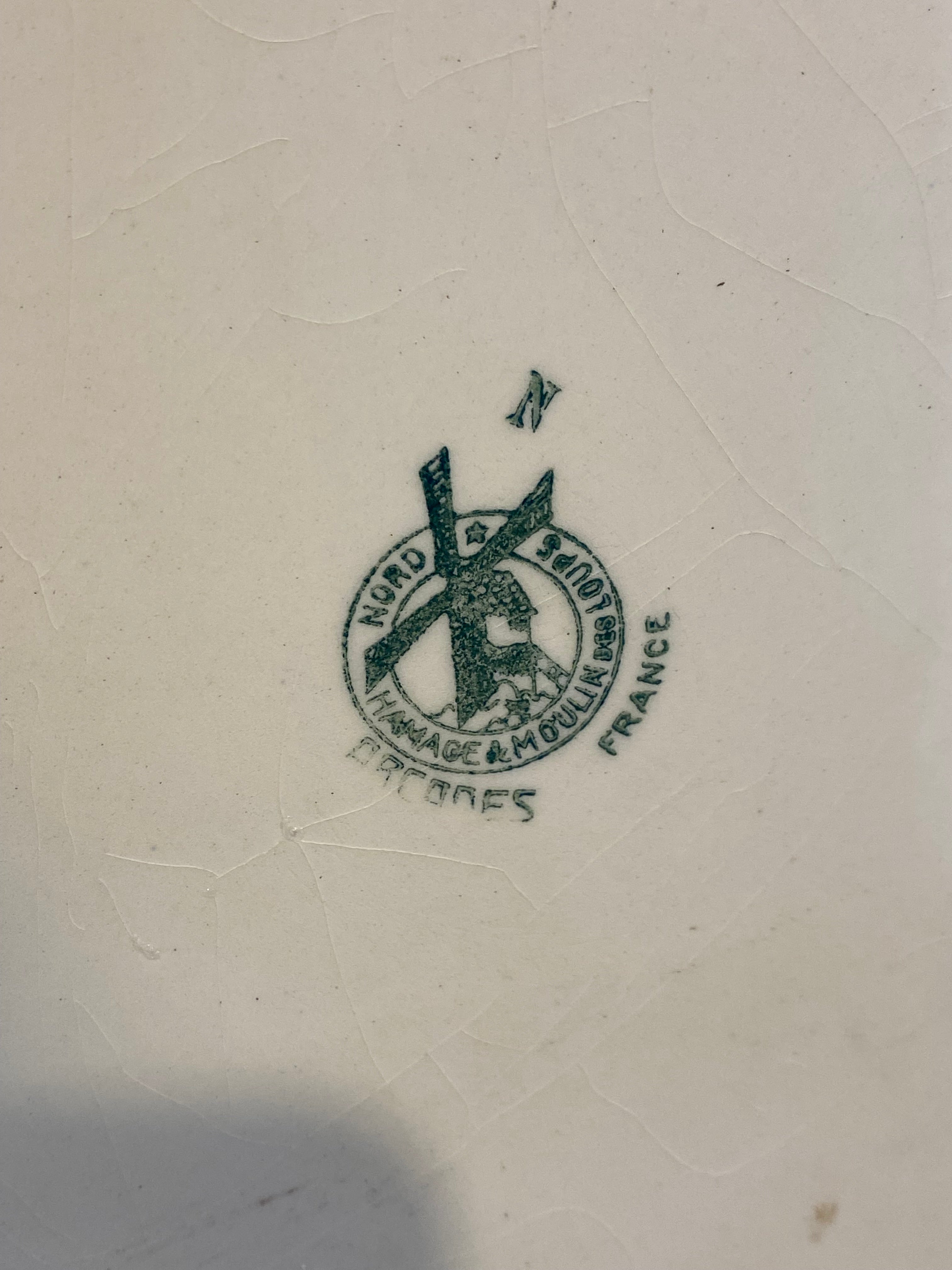 Vintage French Saint-Amand Art Deco Pitcher & Basin – Hand-Painted Floral — photo 5