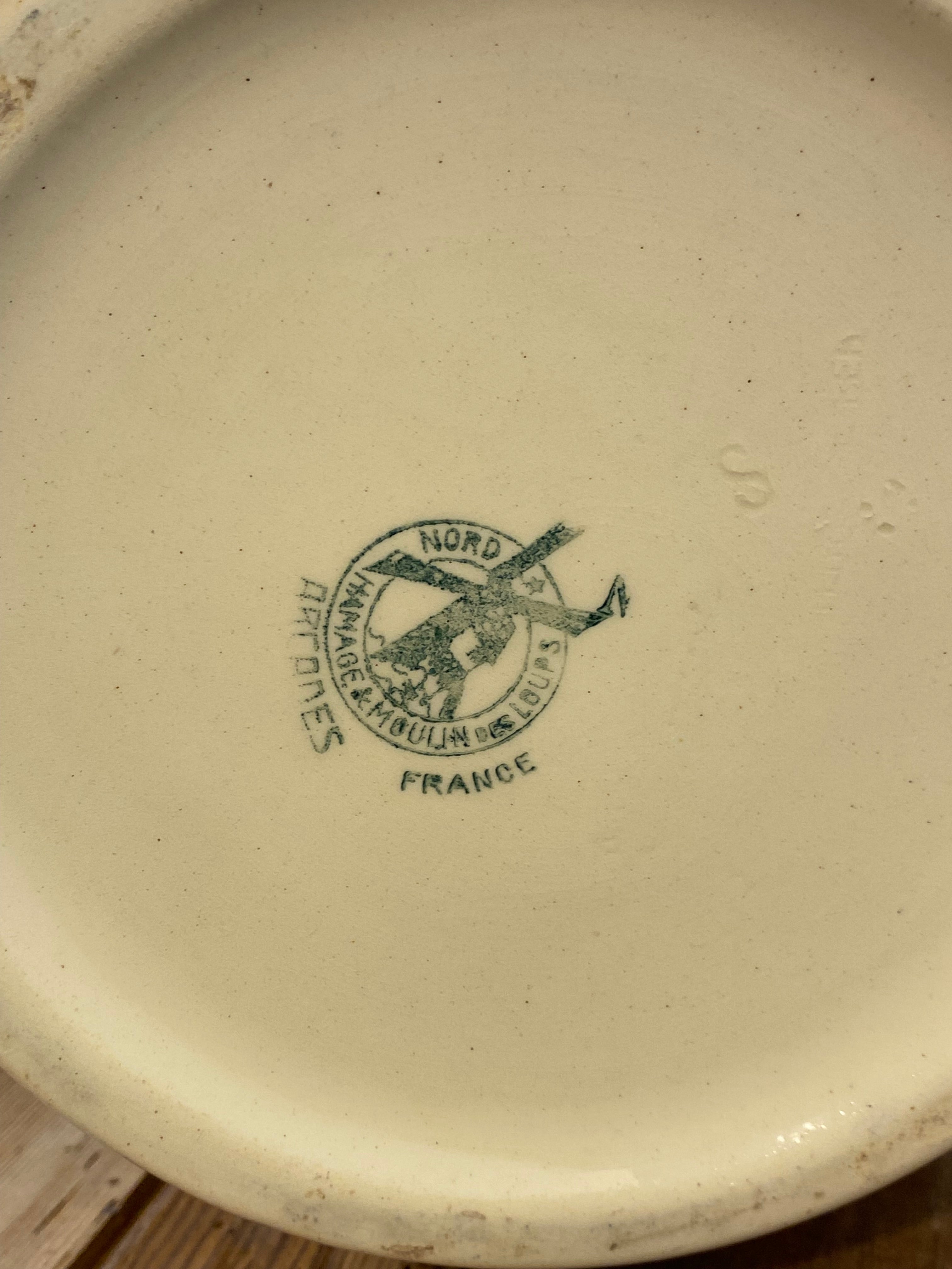Vintage French Saint-Amand Art Deco Pitcher & Basin – Hand-Painted Floral — photo 10