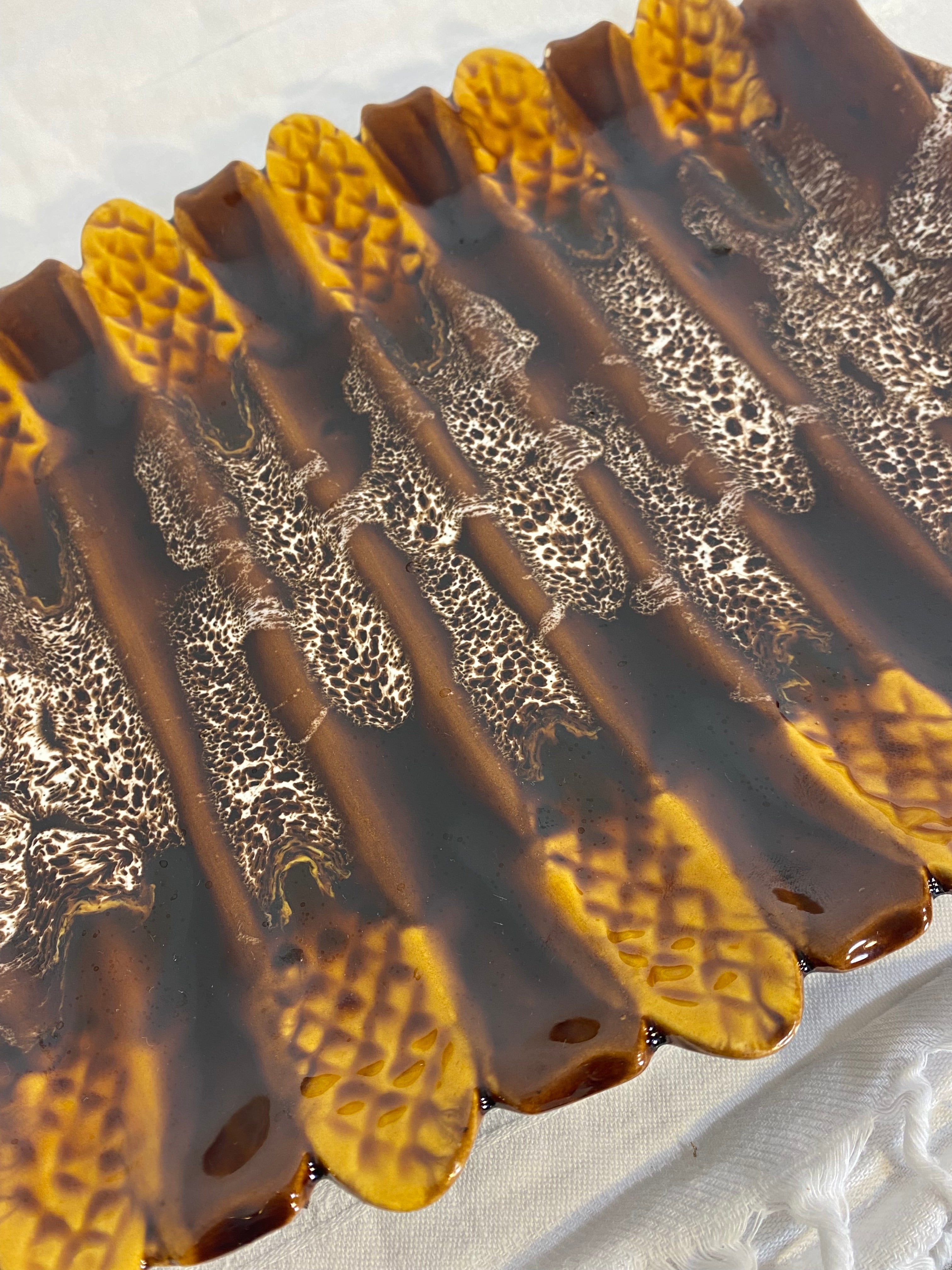 Vintage Vallauris Asparagus Serving Plate – French Pottery — photo 2