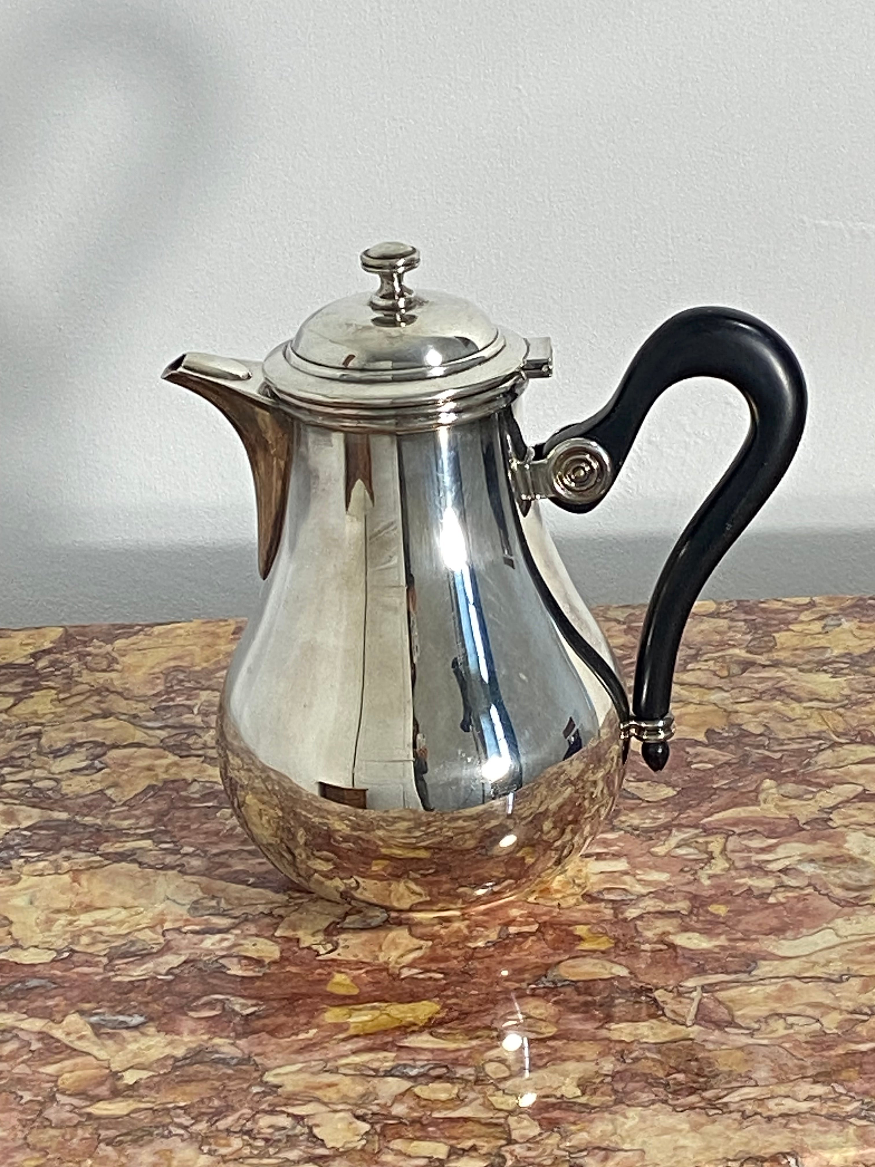 Saint Hilaire Silver-Plated Teapot with Ebonized Handle — photo 1