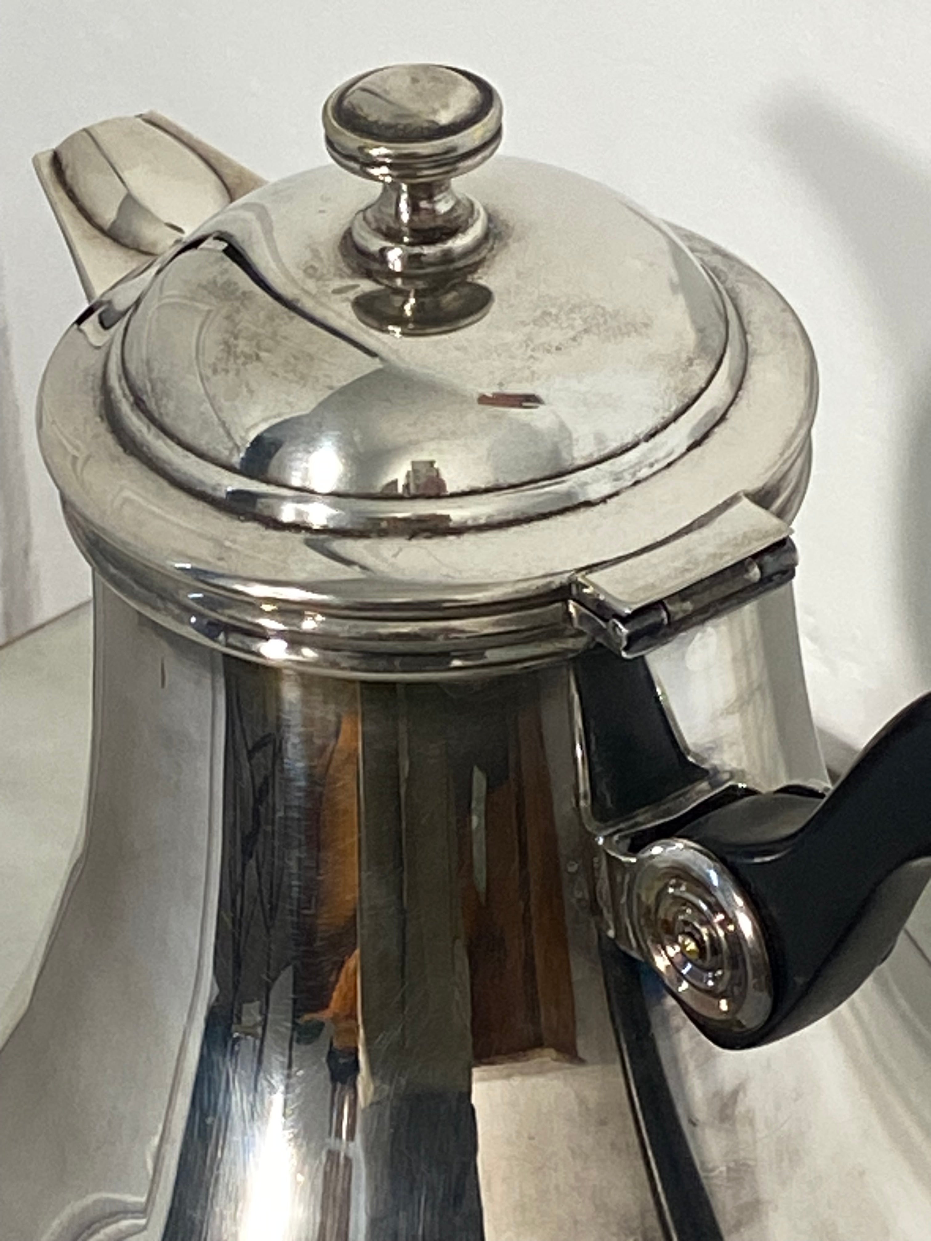 Saint Hilaire Silver-Plated Teapot with Ebonized Handle — photo 4