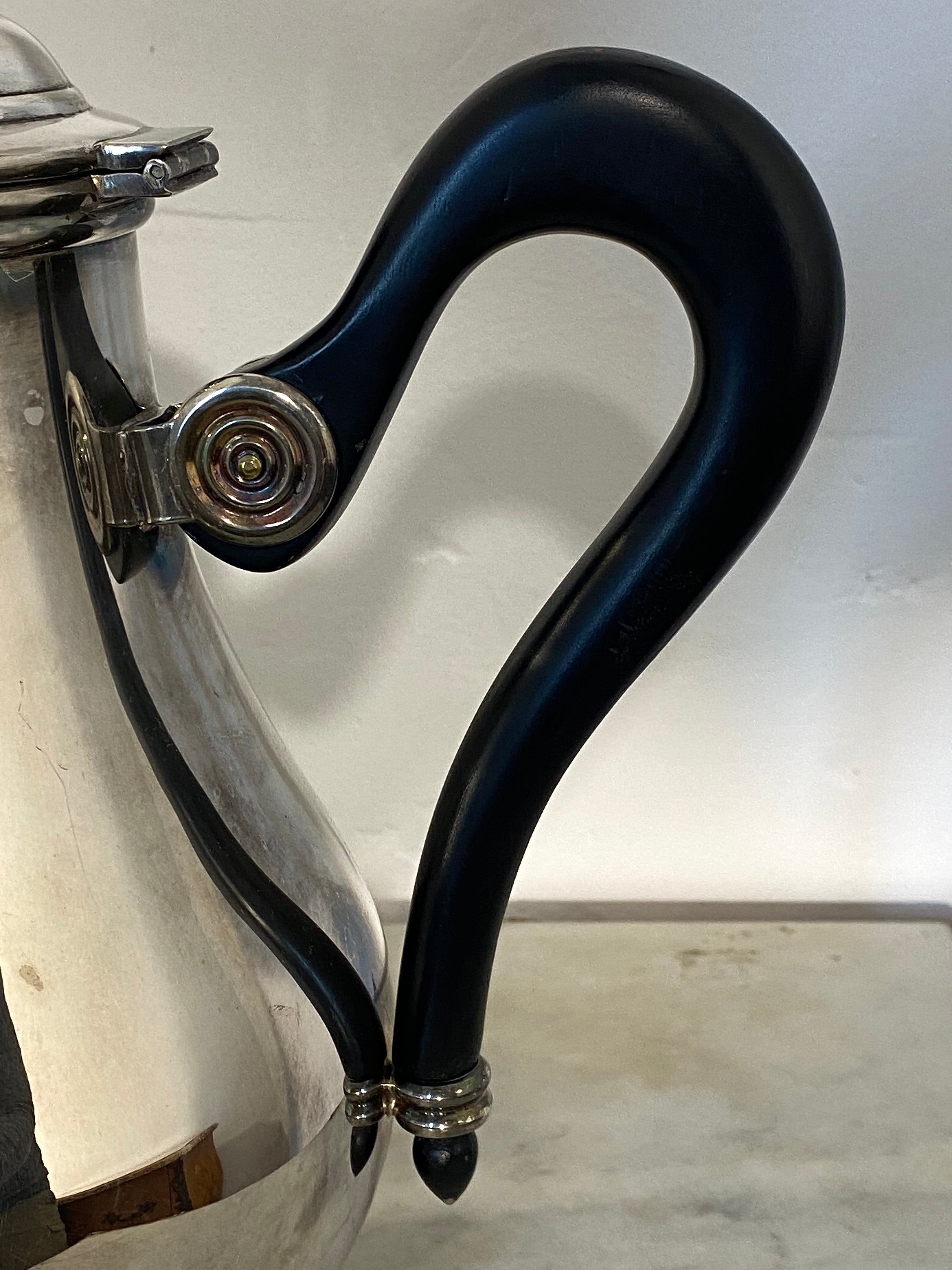 Saint Hilaire Silver-Plated Teapot with Ebonized Handle — photo 6
