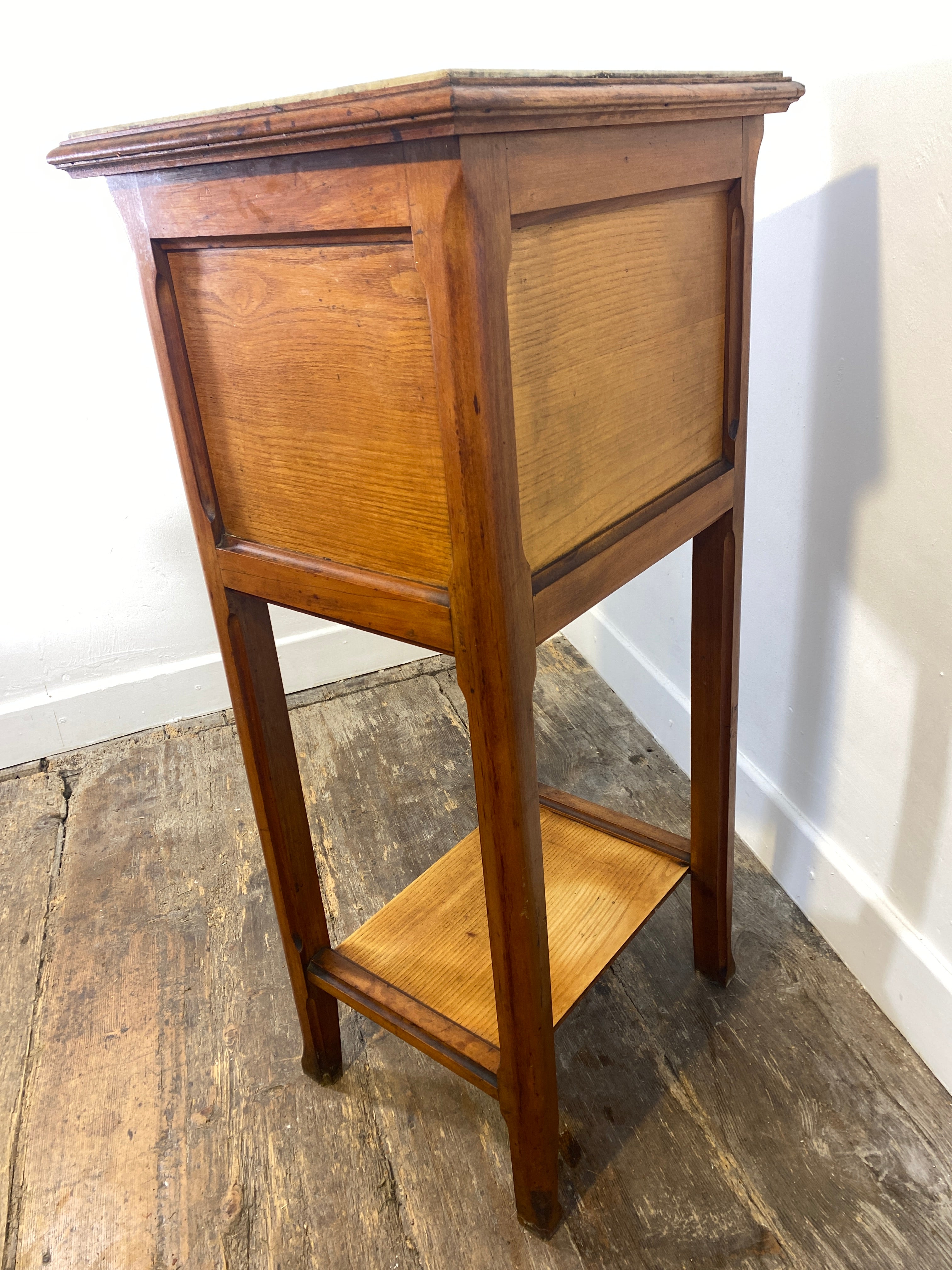 French Provincial Marble-Topped Cabinet with Ceramic Lining — photo 10